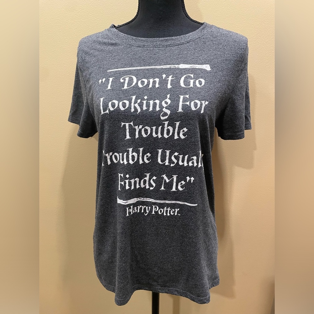 Harry Potter Don’t Go Looking For Trouble Women’s L Hogwarts Ron Hermione Draco